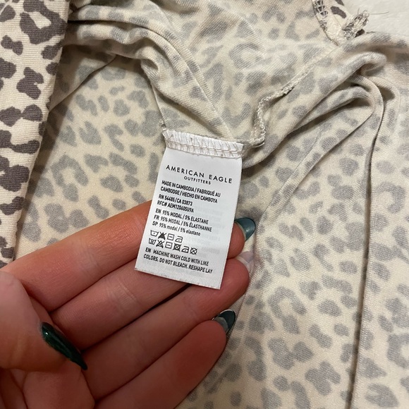 American Eagle Leopard Print “Soft and Sexy” Tee Shirt - Picture 3 of 3